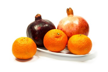 Pomegranate and mandarin