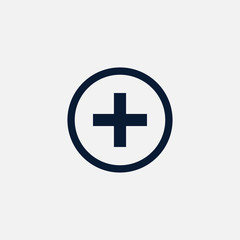 Fototapeta premium Plus icon simple illustration
