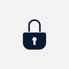 Lock icon simple illustration