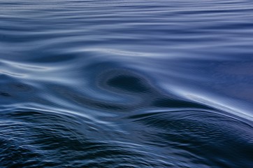 Waves on surface of water.