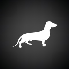 Obraz na płótnie Canvas Dachshund dog icon