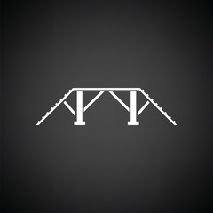 Dog training bench icon