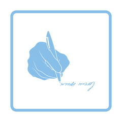 Fototapeta premium Signing hand icon