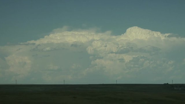 Afternoon Storm Clouds Form over Plains
