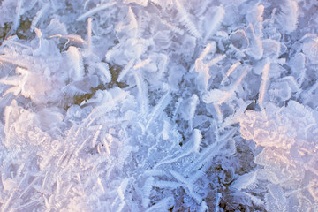 Winter ice texture