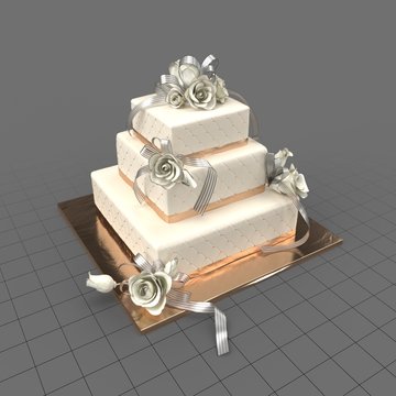 Wedding Cake Square 01