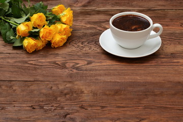 Kawa i róże