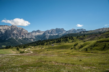 Fototapeta na wymiar paesaggio primaverile sudtirol 