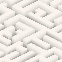 the maze, labyrinth endless seamless pattern