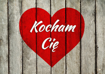 i love you, kocham cię