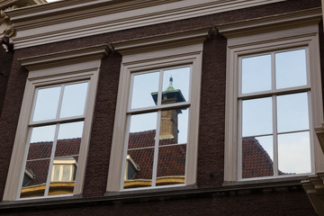 Three windows close-up