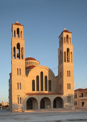 Fototapeta na wymiar Orthodox Cathedral - Agioi Anargyroi in Pafos. Cyprus