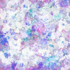 Abstract watercolor hand painted floral background  - 134641409