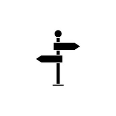 Signpost solid icon, navigation & road sign, vector graphics, a filled pattern on a white background, eps 10.