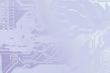 Computer electronic circuit. Silhouette of motherboard, as your background for information technology presentation.