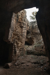 Catacombs of Fabrica Hill - Colline de Fabrika in Pafos. Cyprus