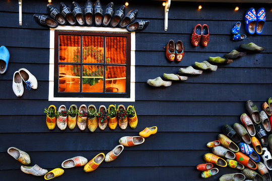 Decorations in the village of Zaanse Schans, Holland

