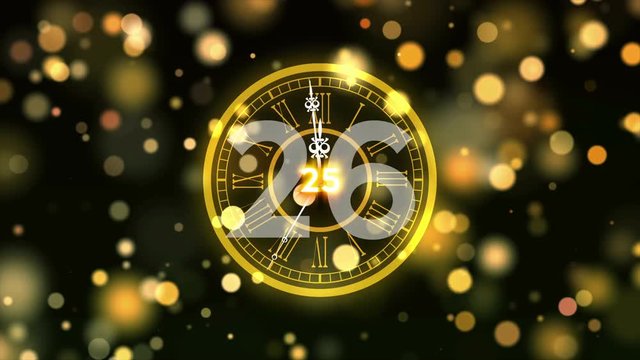 2017 New Year Clock Countdown