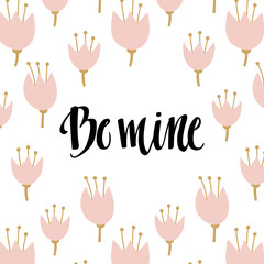 Fototapeta premium Romantic Typographic poster