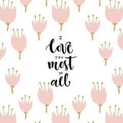 Romantic Typographic poster