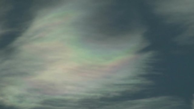 Colorful Iridescent Cloud with Waves