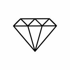 Diamond icon vector design isolated on white background 