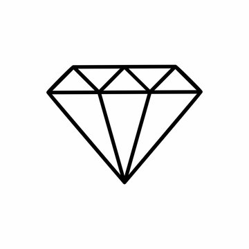 Diamond icon vector design isolated on white background 