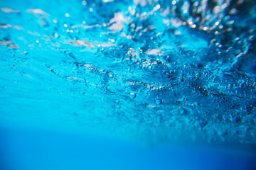 background, surface water view from under a water