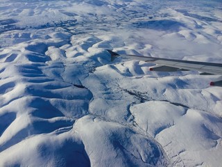 Winter view from the plane