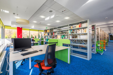 Functional library interior