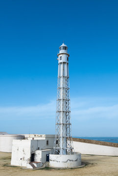 Trafalgar's lighthouse in Cadiz
