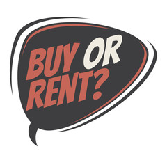 buy or rent retro speech balloon