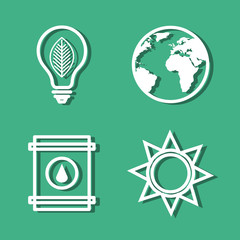 set eco friendly icons vector illustration design