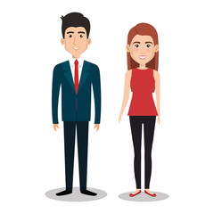 business people avatars icon vector illustration design