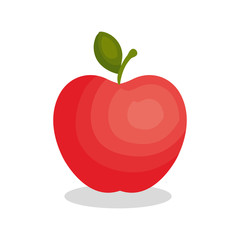 fresh apple fruit isolated icon vector illustration design