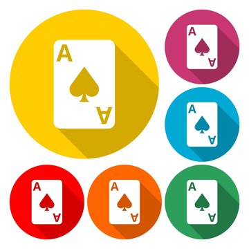 Playing cards vector icon
