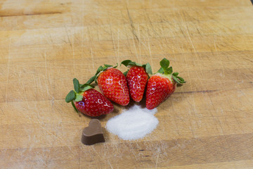 Fresas con azucar