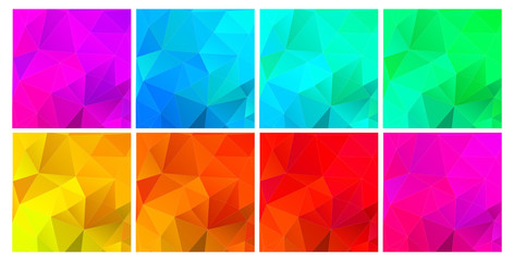 Red Yellow Orange Blue Polygonal Photos Royalty Free Images