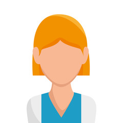 woman avatar character isolated icon vector illustration design