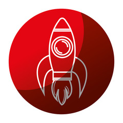 rocket launcher isolated icon vector illustration design