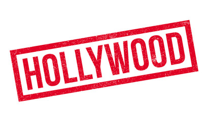 Hollywood rubber stamp. Grunge design with dust scratches. Effects can be easily removed for a clean, crisp look. Color is easily changed.