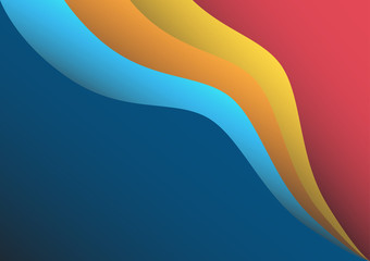 Wavy colorful background, gradient