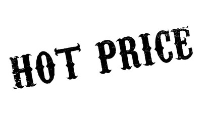 Hot Price rubber stamp. Grunge design with dust scratches. Effects can be easily removed for a clean, crisp look. Color is easily changed.
