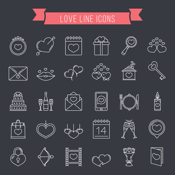 Love Line Icons