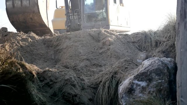 travail &agrave; la pelleteuse