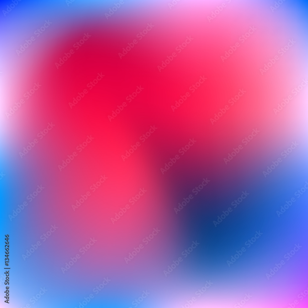 Aufkleber abstract red and blue blur color gradient background for web, presentations and prints. vector illus