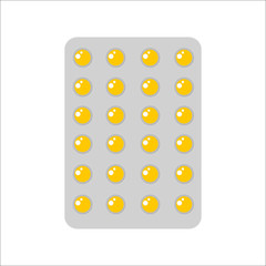 Tablet pills vector illustration.