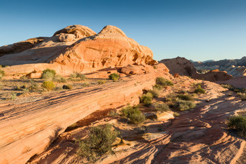 Sunset at Valley of Fire State Park, Nevada, USA