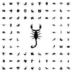 scorpion icon illustration