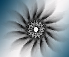 abstracto negro con fondo azul © laikalinda